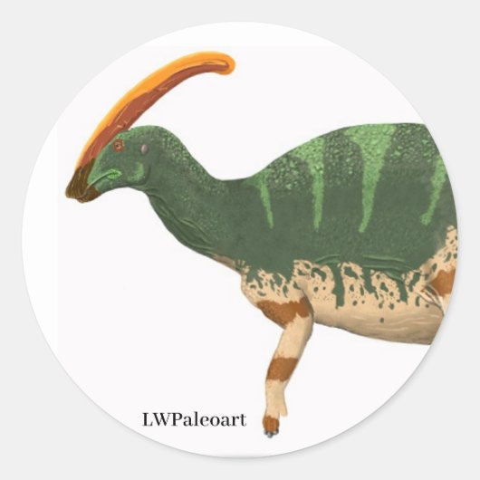 Parasaurolophus Sticker (Voorkant)