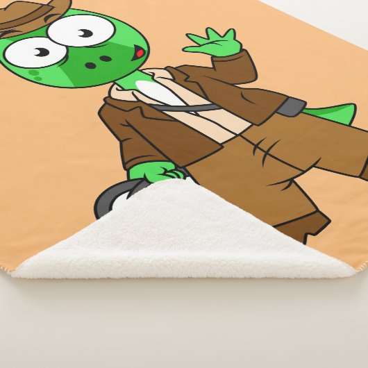 Parasaurolophus verkleed als Indiana Jones. Sherpa Deken (3/4)