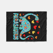 Parasaurus Paraprofessional Paraeducator Dinosaur  Fleece Deken (Voorkant (Horizontaal))