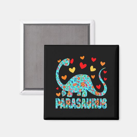 Parasaurus Paraprofessional Paraeducator Dinosaur  Magneet (Voorkant / Achterkant)