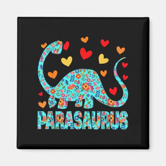 Parasaurus Paraprofessional Paraeducator Dinosaur  Magneet (Voorkant)