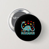 Parasaurus Paraprofessional Paraeducator Dinosaur  Ronde Button 5,7 Cm (Voorkant /achterkant)