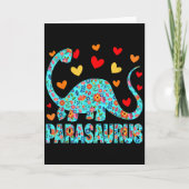 Parasaurus Paraprofessional Paraeducator Dinosauru Kaart (Voorkant)