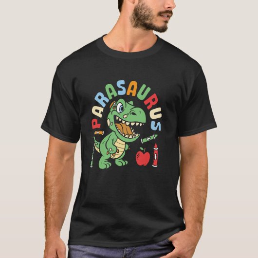 Parasaurus Paraprofessioneel Dinosaurus Para Onder T-shirt (Voorkant)