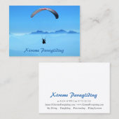 Parascending Paragliding Blue Sky - Visitekaartje (Voorkant / Achterkant)