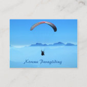 Parascending Paragliding Blue Sky - Visitekaartje (Voorkant)