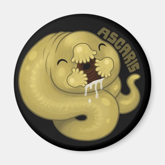 PARASIETEN: Ascaris Magneet (Voorkant)