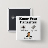 Parasieten Button (Voorkant /achterkant)