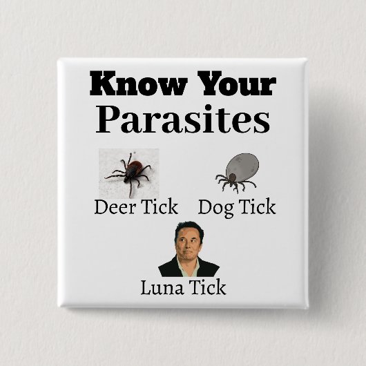 Parasieten Button (Voorkant)