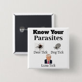 Parasieten Button (Voorkant /achterkant)