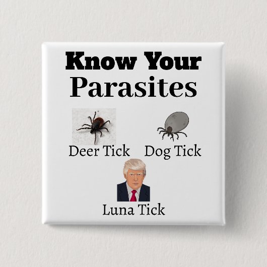 Parasieten Button (Voorkant)
