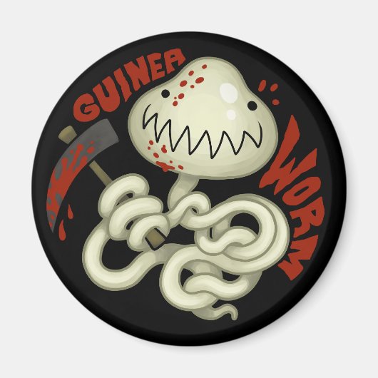 PARASIETEN: Guinese worm Magneet (Voorkant)