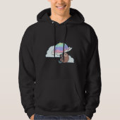 Parasol luiaard gemonteerd hoodie (Voorkant)