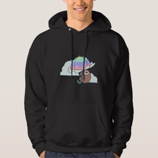 Parasol luiaard gemonteerd hoodie (Voorkant)