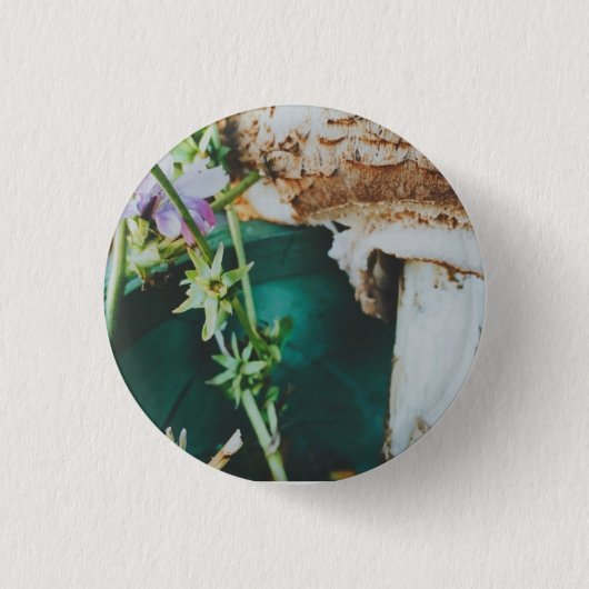 Parasol mushroom, Swedish Archipelago, Sweden Ronde Button 3,2 Cm (Voorkant)