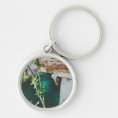 Parasol mushroom, Swedish Archipelago, Sweden Sleutelhanger (Voorkant)