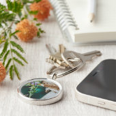 Parasol mushroom, Swedish Archipelago, Sweden Sleutelhanger (Zijkant)