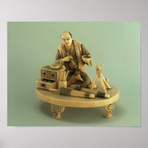 Parasolmaker, Okinomo, Edo-periode Poster