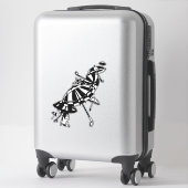 Parasols Parasols Parasols Illustratie inkt kunst Sticker (Koffer)