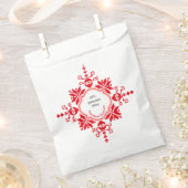 Parastas geschenkzakken rood bedankzakje (Geknipt)