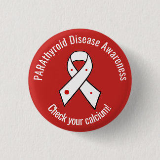 Parathyroïd Disease Awareness Ribbon Ronde Button 3,2 Cm