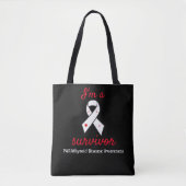 Parathyroïdziekte Overlevingsvoorlichting Ribbon Tote Bag (Voorkant)