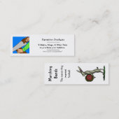 Paratime bladwijzer mini visitekaartje (Voorkant / Achterkant)