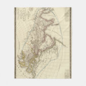 Paratlas-kaart Fleece Deken (Voorkant)