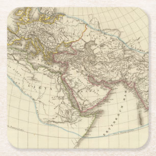 Paratlas-kaart Kartonnen Onderzetters