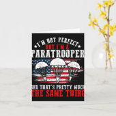 Paratrooper Amerikaanse leger veteranendag soldaat Kaart (Gele Bloem)