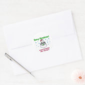 Paratrooper HOLIDAY Ronde Sticker (Envelop)
