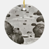 Paratrooper Landing Keramisch Ornament (Achterkant)