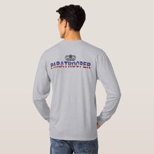 Paratrooper "Proud Airborne" T-shirt (Achterkant volledig)