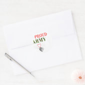 Paratrooper Proud Mam Apparel Airborne Dog Ta Ronde Sticker (Envelop)