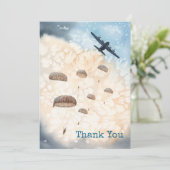 Paratroopers Bedankkaart (Staand voorkant)