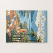 Paraty Brazilië Reizen Kunst Vintage Legpuzzel (Horizontaal)