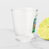 Paraty Brazilië Reizen Kunst Vintage Shot Glas (Links)