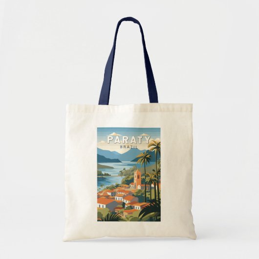 Paraty Brazilië Reizen Kunst Vintage Tote Bag (Voorkant)
