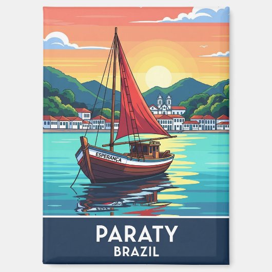 Paraty Brazilië Reizen Magneet (Voorkant)