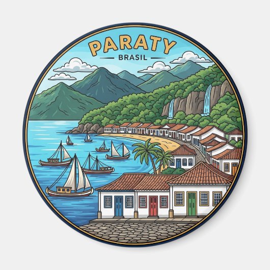 Paraty Brazilië Reizen Magneet (Voorkant)