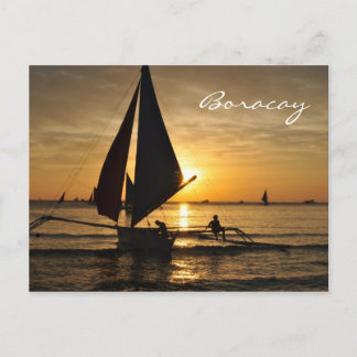 Paraw Sailboat in Boracay Briefkaart