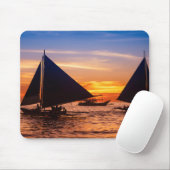 Paraw Sailing op zonsondergang |Phillipines Muismat (Met muis)