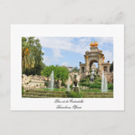 Parc DE La Ciutadella in Barcelona Briefkaart