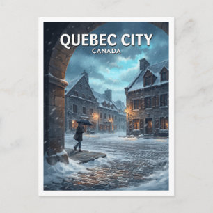 Parc de la Place-Royale, Oud Quebec Canada Reizen Briefkaart
