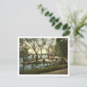 Parc de la Tête d'Or, Lyon, Frankrijk Briefkaart (Staand voorkant)