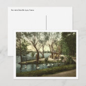 Parc de la Tête d'Or, Lyon, Frankrijk Briefkaart (Voorkant / Achterkant)