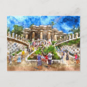 Parc Guell in Barcelona, Spanje Briefkaart (Voorkant)