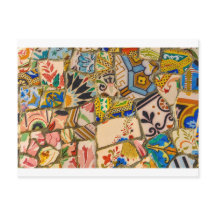 Parc Guell-Tegels in Barcelona, Spanje