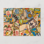Parc Guell-Tegels in Barcelona, Spanje Briefkaart (Voorkant)