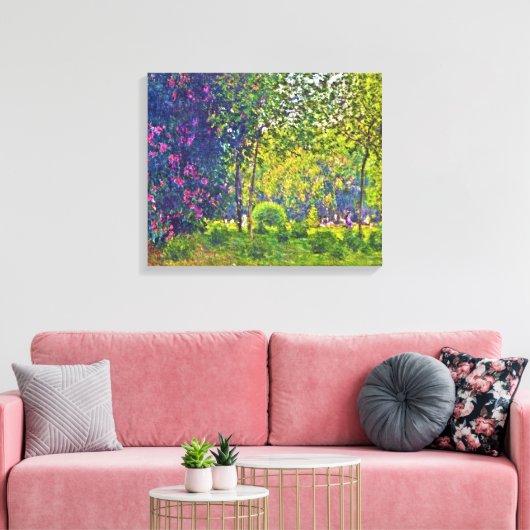 Parc Monceau Claude Monet Canvas Afdruk (Insitu (Woonkamer))